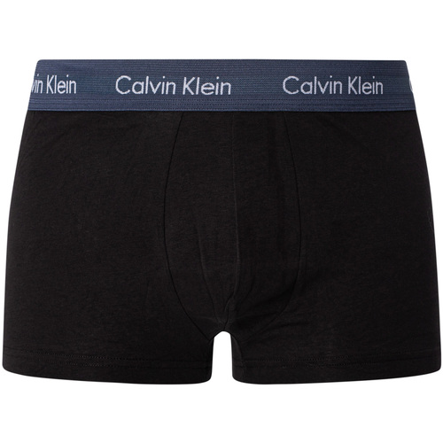Calvin Klein Jeans - Pack De 7 Calzoncillos De Talle Bajo Elásticos De Algodón Negro