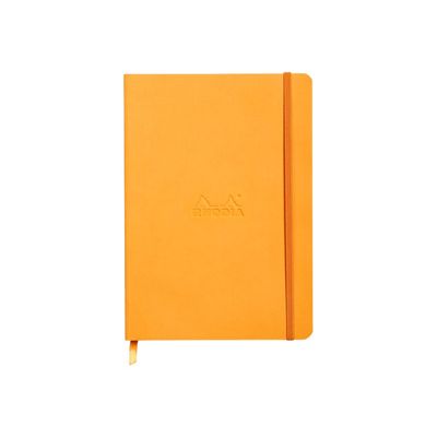 RHODIA Rhodiarama - Carnet souple A5 - 160 pages - ligné - orange