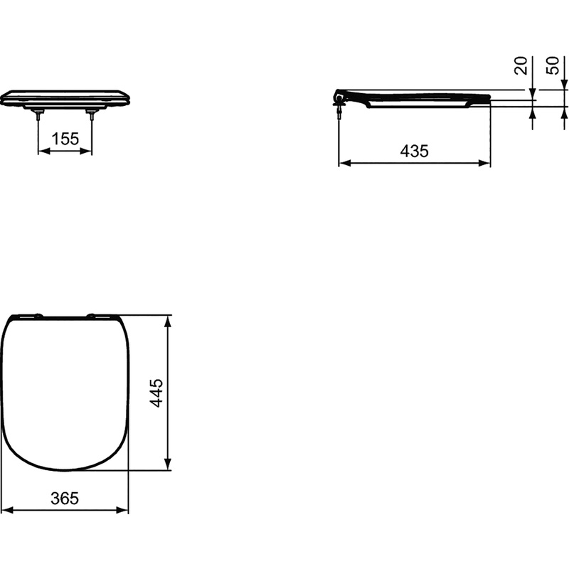 Ideal Standard zitting met deksel