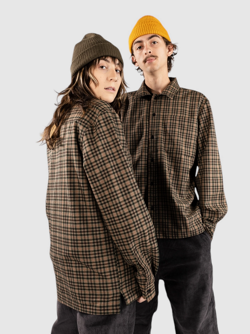 Woodbird Glixto Check Shirt brown