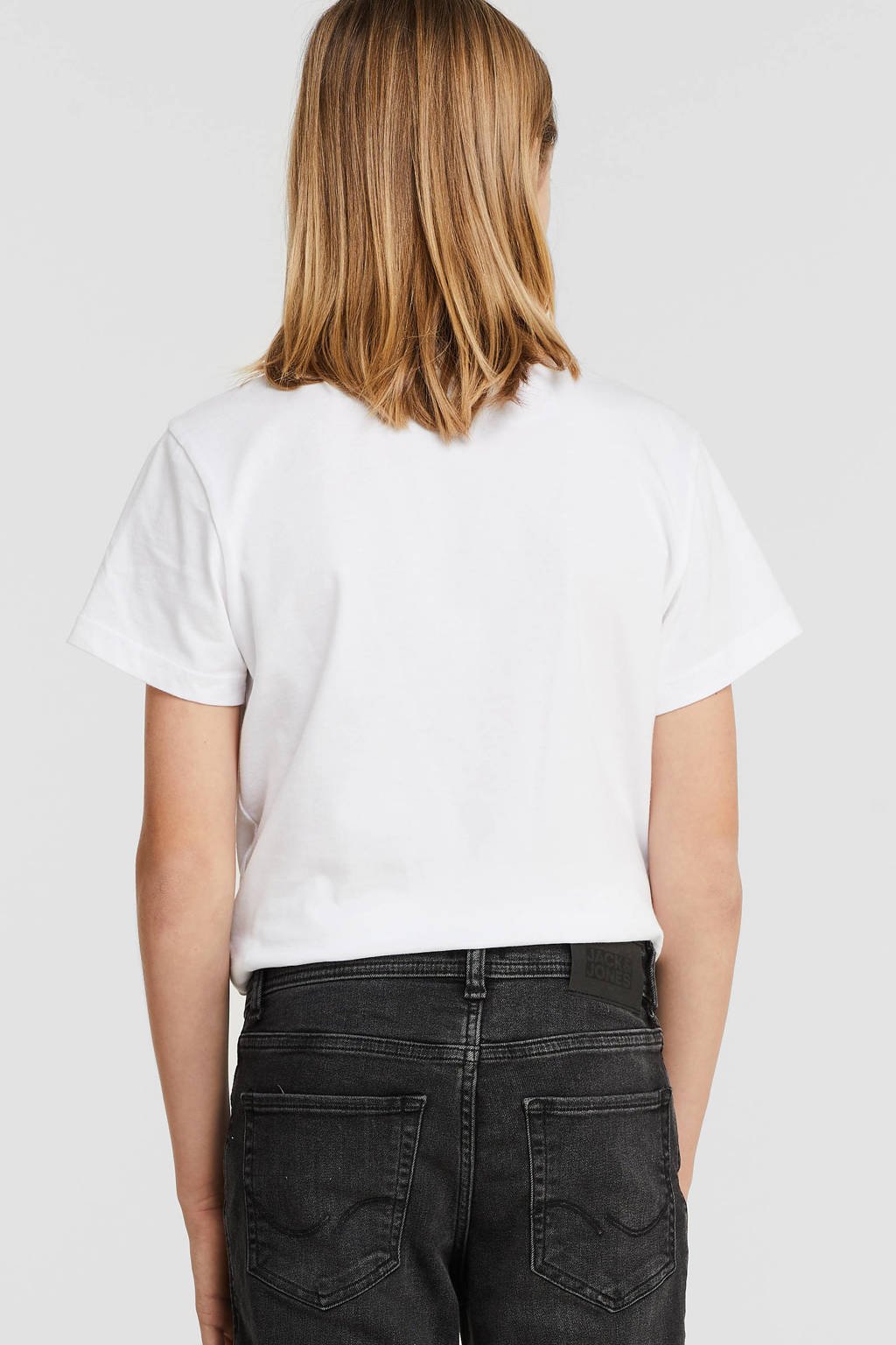 adidas T-shirt Trefoil wit/zwart