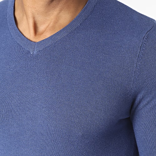 Pull Col V Bleu Marine