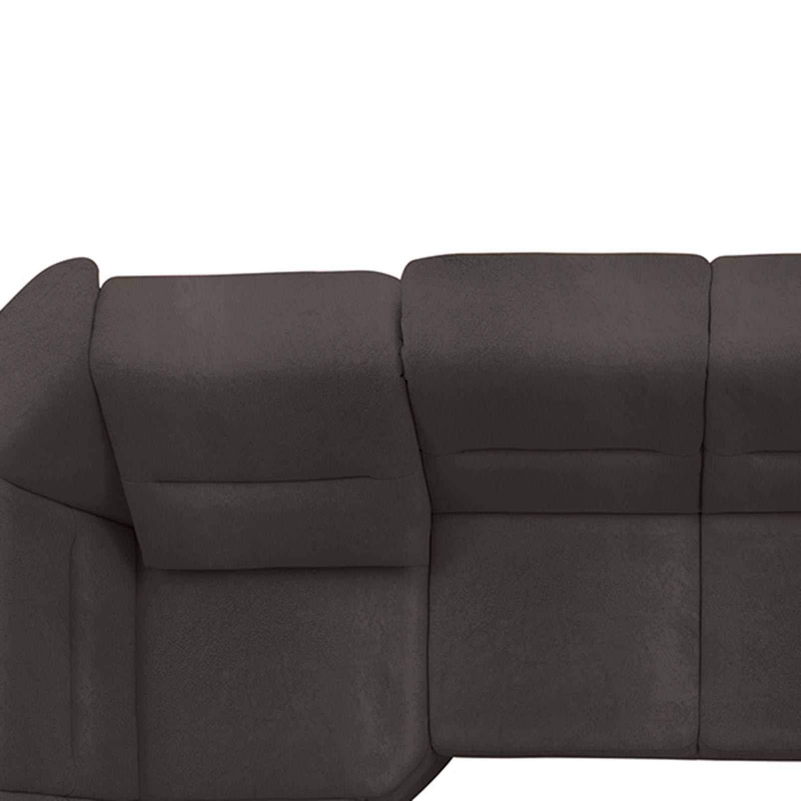polsterpower Ecksofa - Saddle anthrazit - Basismodell - Ottomane links