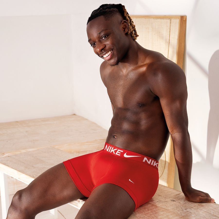 Nike Boxers Dri-FIT Essential Micro Swoosh Life Pack de 3 - Noir/Rouge
