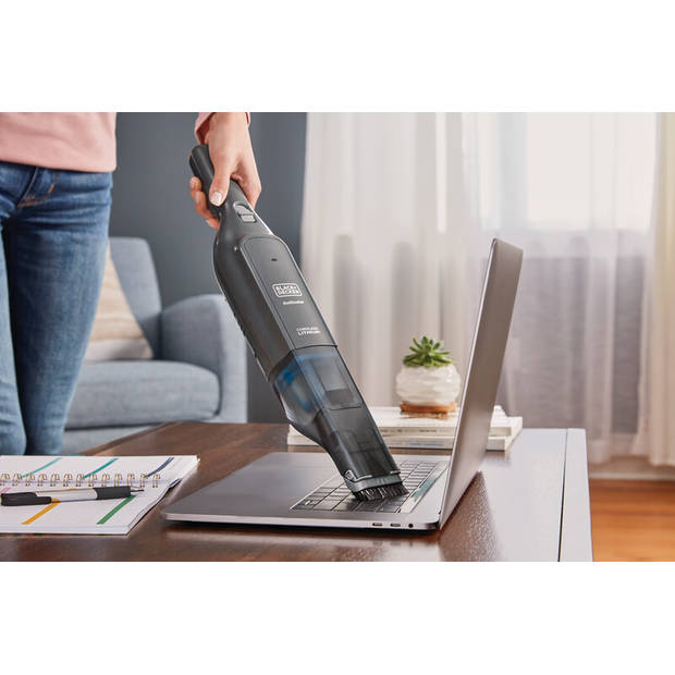BLACK+DECKER kruimeldief HLVC320J11-QW 12V - extra brede zuigmond en 3x meer zuigkracht