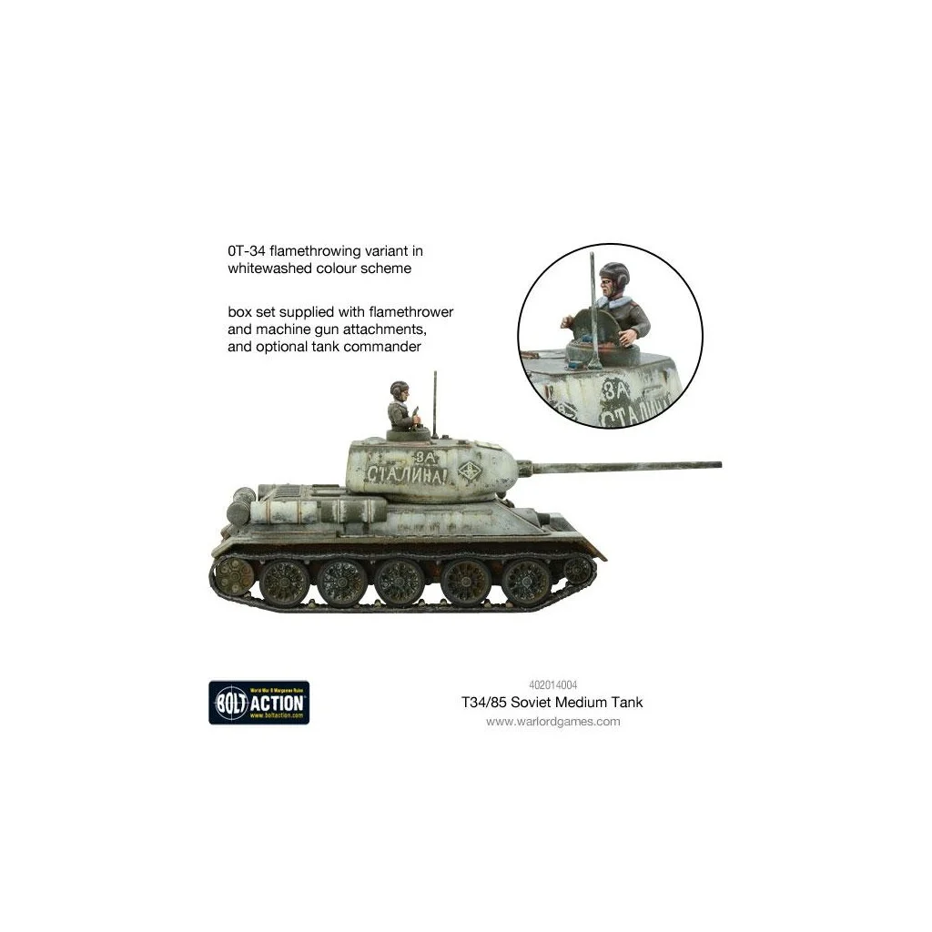 Bolt Action - Soviet T-34/85 Medium Tank