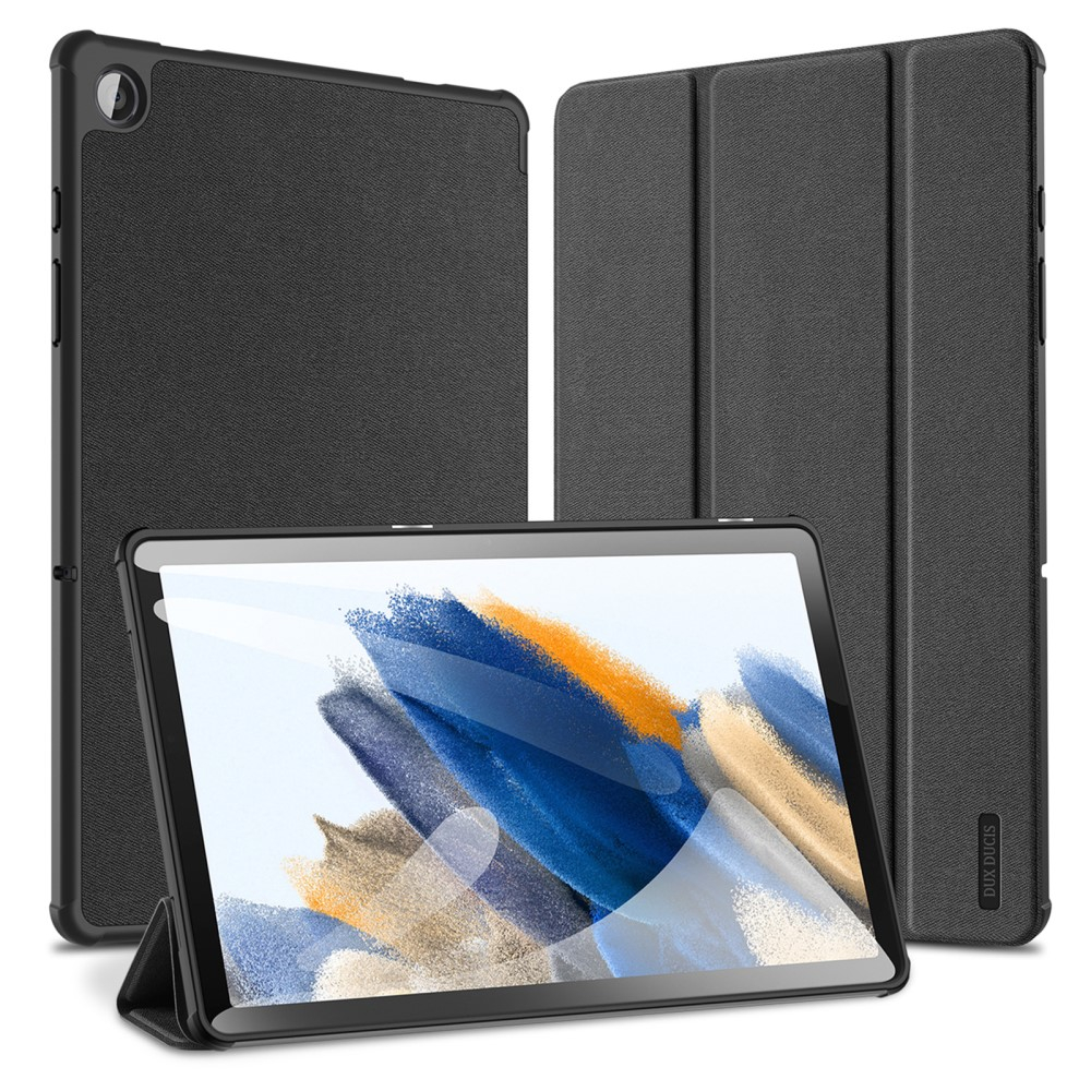 Samsung Galaxy Tab A9  Plus Tasche Smart Cover Hülle Stoff Design mit S-Pen Halterung - Schwarz