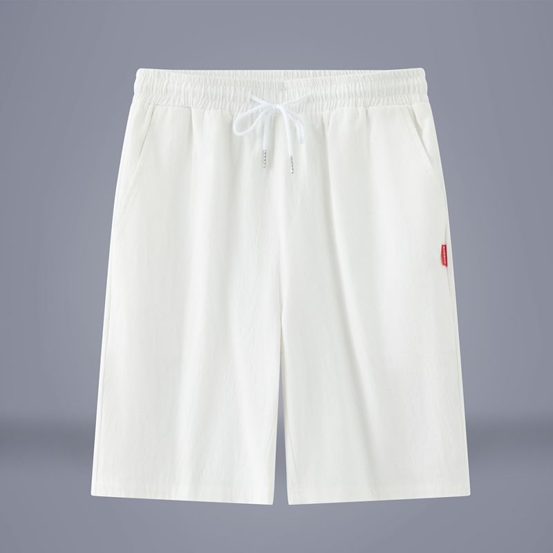 Aozora - Effen shorts met trekkoordtaille
