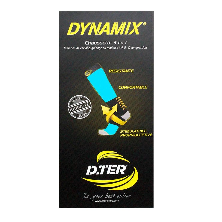 Dynamix 1 paire de chaussettes 3en1 38/40 turquoise D. Ter