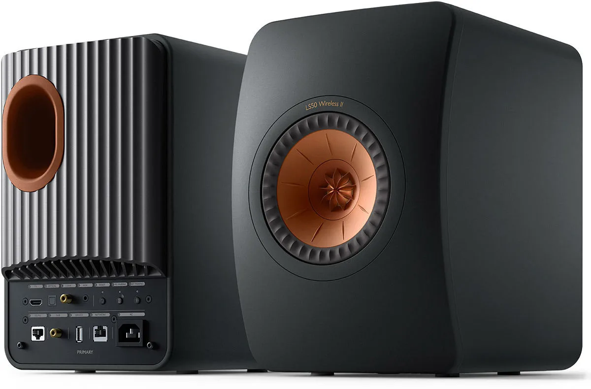 KEF LS50 Wireless 2 Noir mat Enceintes sans fil hi-fi