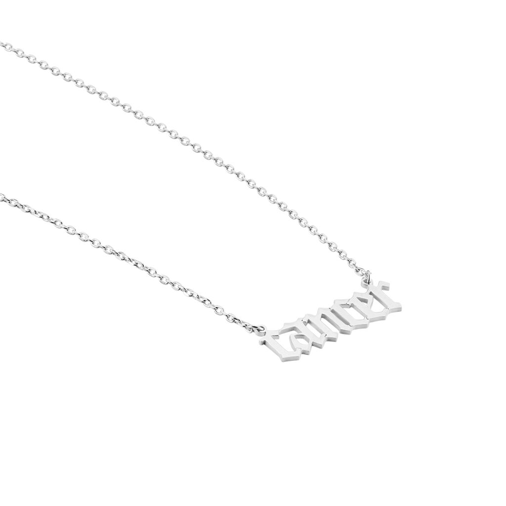 Collier Argent Blanc Astro