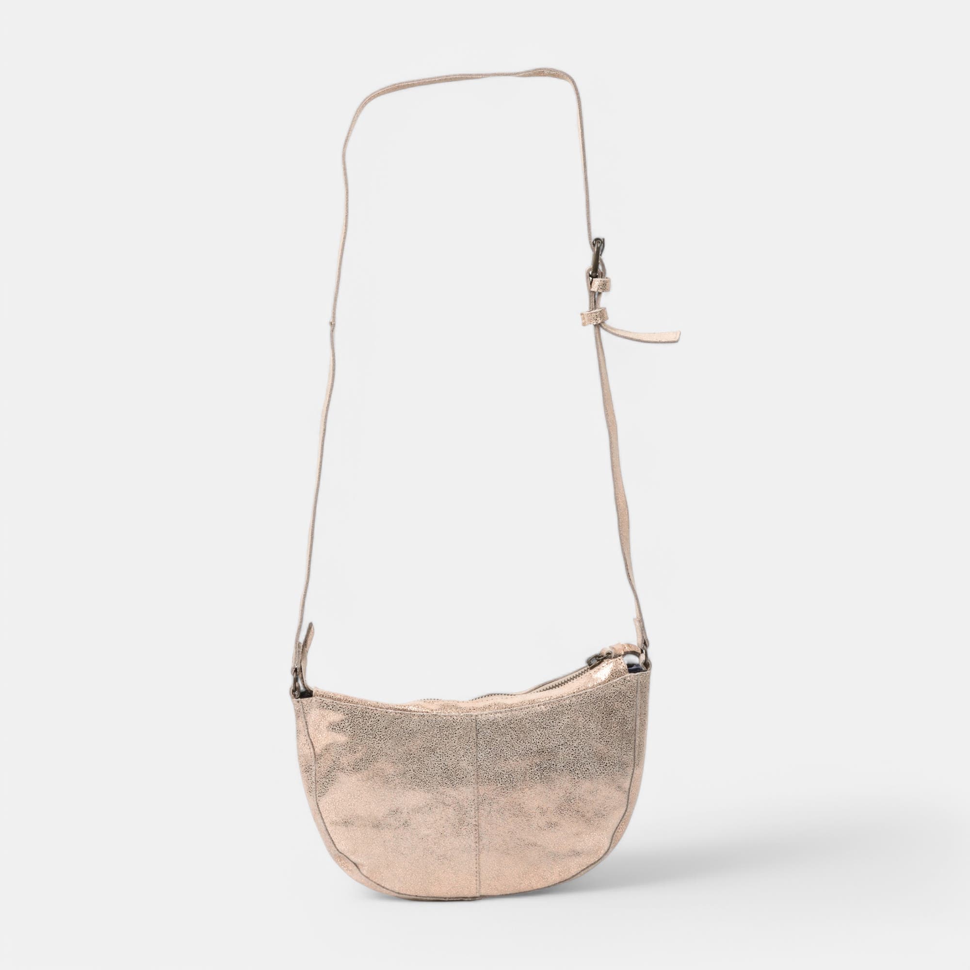 Sac bandoulière en cuir neutre