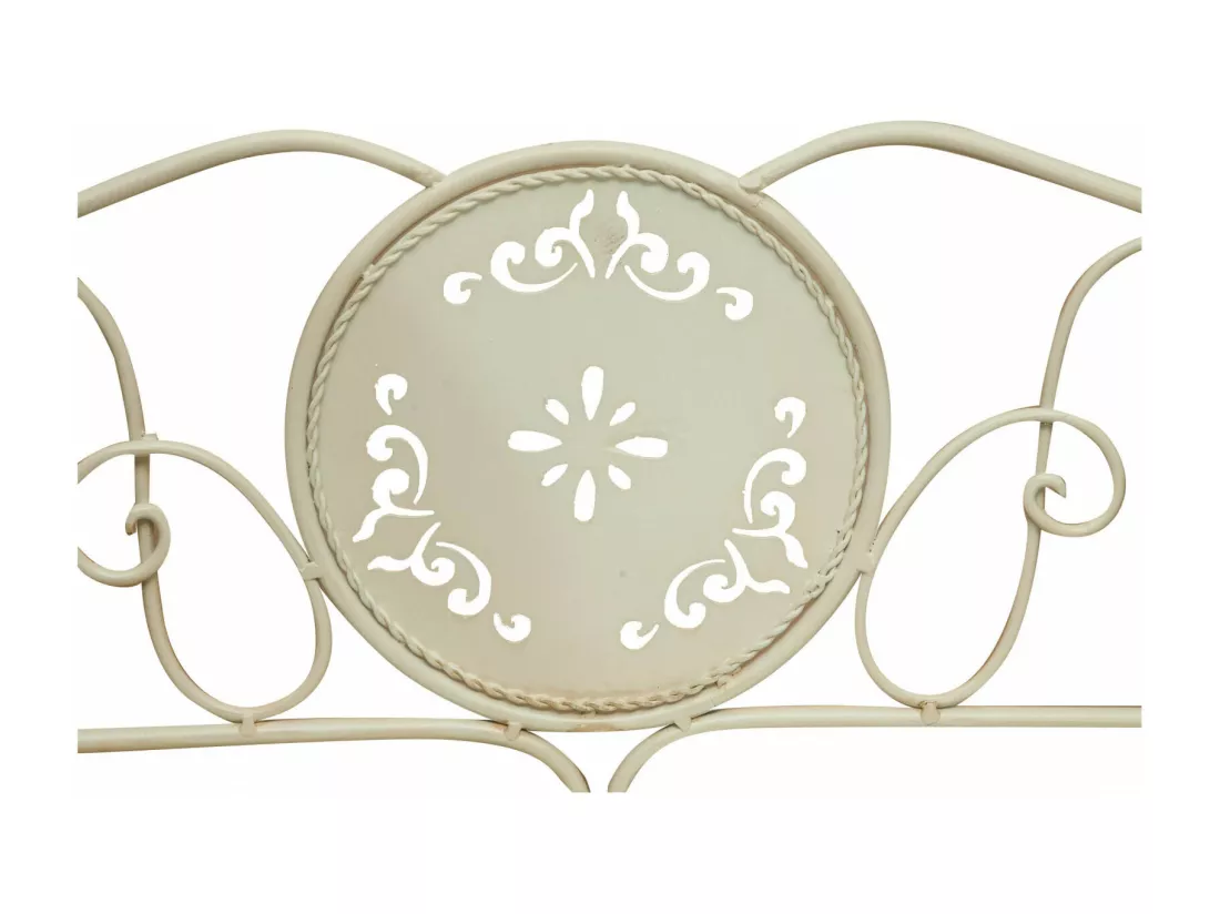 BISCOTTINI Étagères - Fer forgé finition blanc antique - Polyvalentes - Rangement - Jardin - Salon - Cuisine - Salle à manger - Chambre - Armoire - 48x27x113 cm