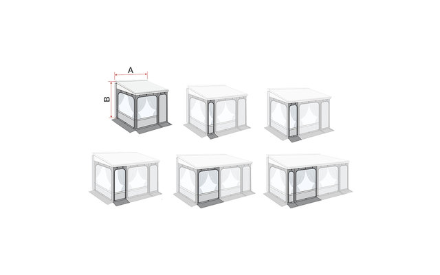 Fiamma Privacy Room / Caravanstore ZIP XL Frontpanel für Markisenvorzelte