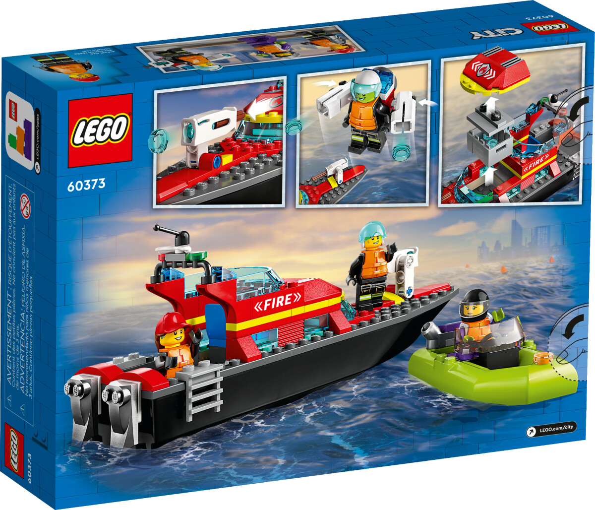 Lego City - Brandvæsnets Redningsbåd - 60373