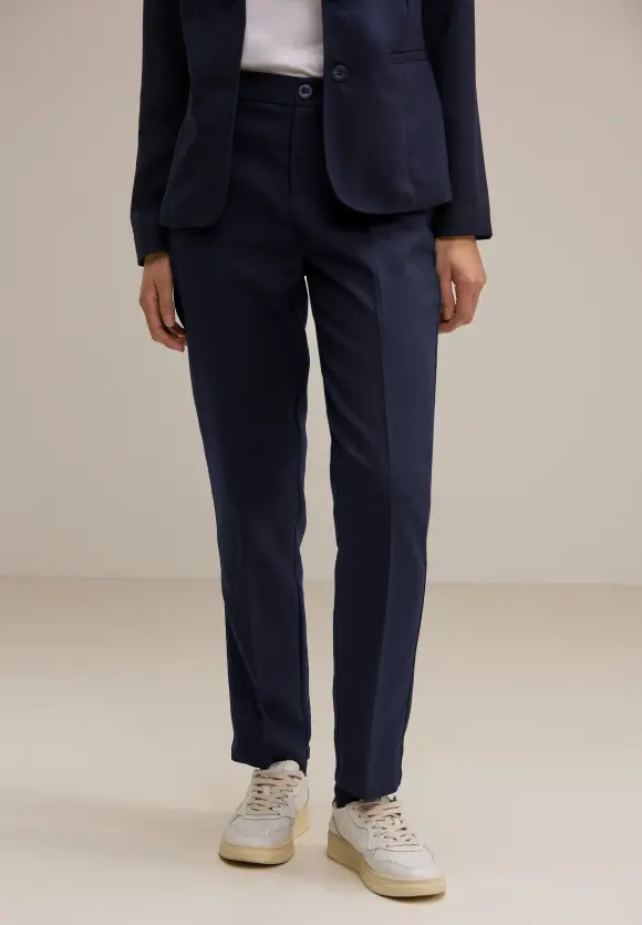 Loose Fit Twillhose - deep blue