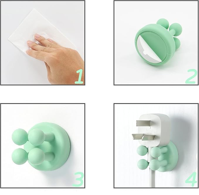 (35x35mm) Selbstklebende Wand Halterung Zahnbürsten Klemme Handtuch Aufhänger Rasierer Haken - Weiss