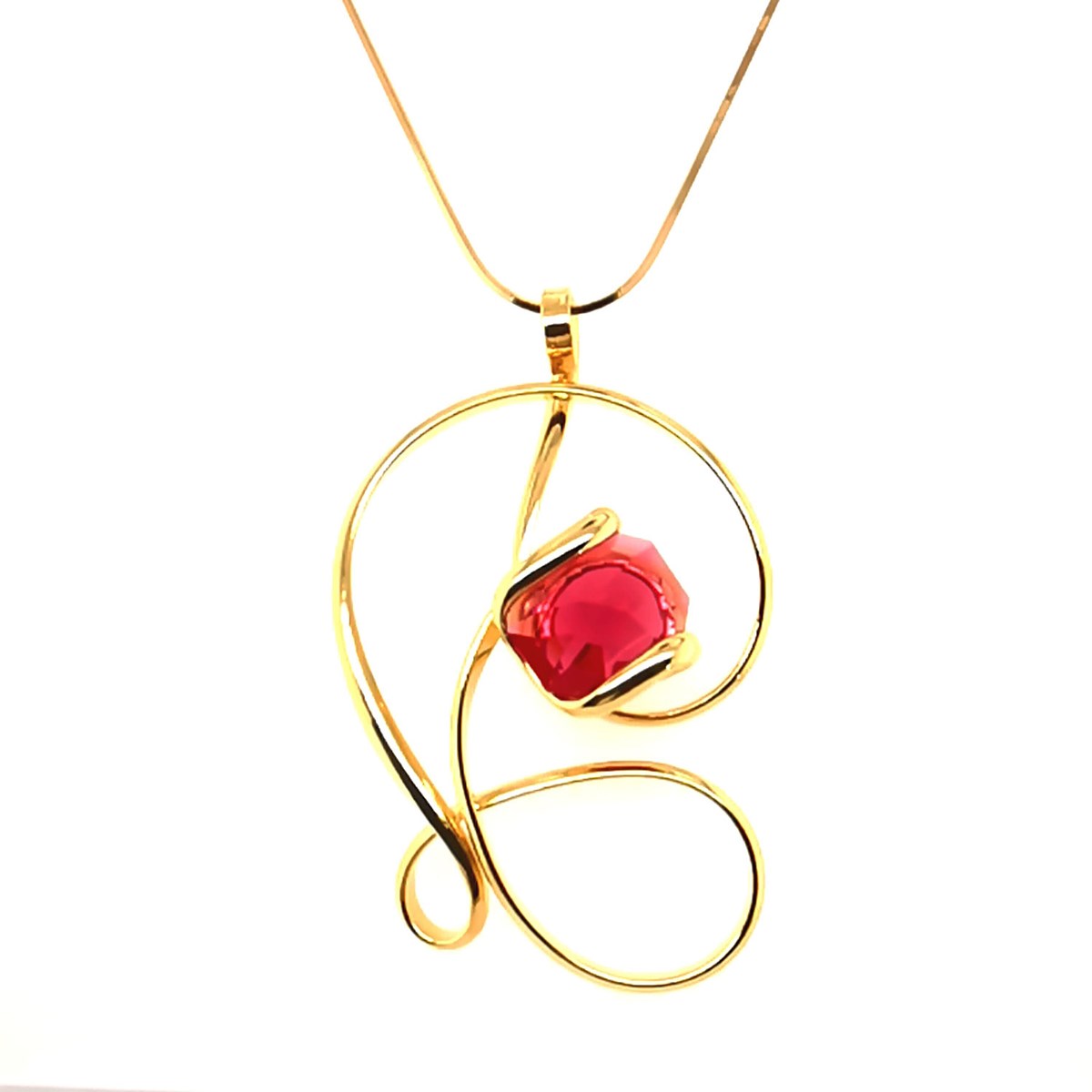 Collier Andréa Marazzini Octagon red Daisy