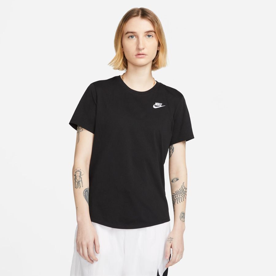 Nike T-Shirt NSW Club - Noir/Blanc Femme