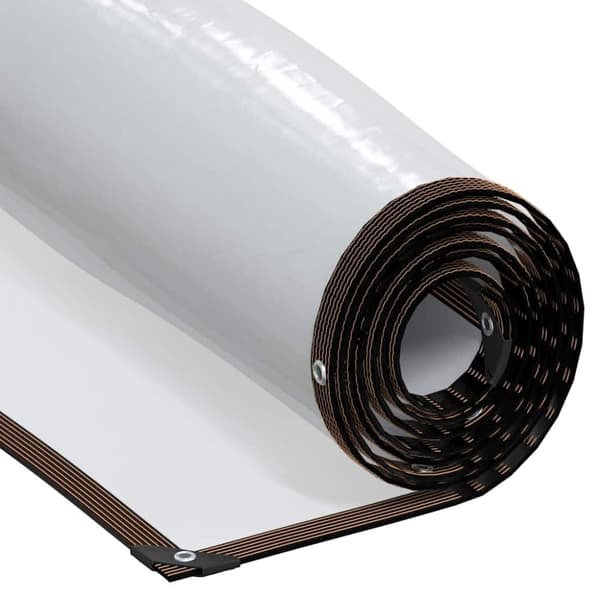 vidaXL Klar presenning med maljer 2x5 m polyetylen