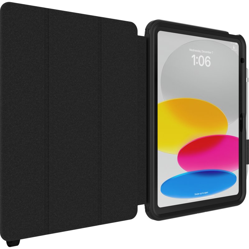 OtterBox Defender EDU Folio Series pour Apple iPad (A16/10th gen), noir - produits livrés sans emballage