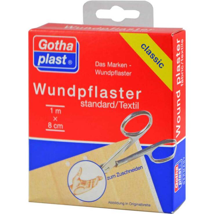 Gothaplast Wundpflaster standard 1mx8cm Euroaufhänger, 1 St