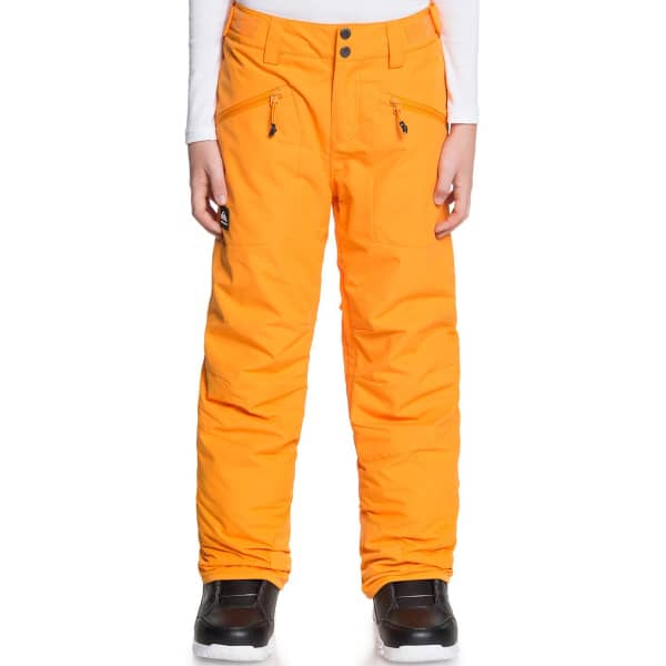 Pantalon de ski QUIKSILVER BOUNDRY YTH PT B SNPT BRIGHT ORANGE
