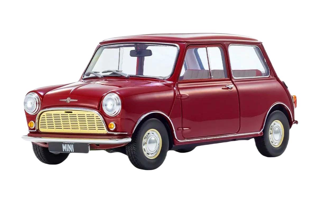 Morris Mini Minor Clipper Kirschenrot, 1:18<br>Detailgetreues Modellauto für Sammler im Massstab 1:18