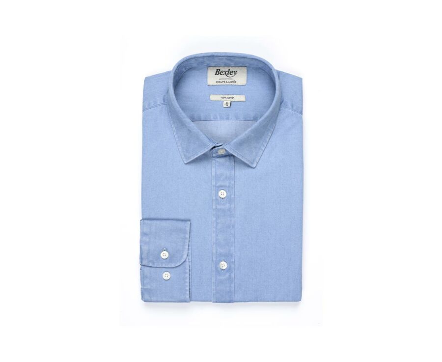 Chemise jean denim Indigo Clair - JACQUEMIN