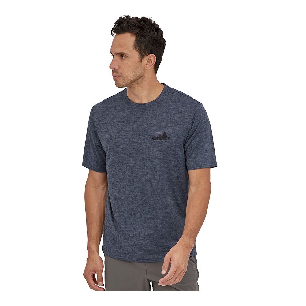 Patagonia CAPILENE COOL DAILY GRAPHIC - Maillot Homme '73 skyline: smolder blue x-dye