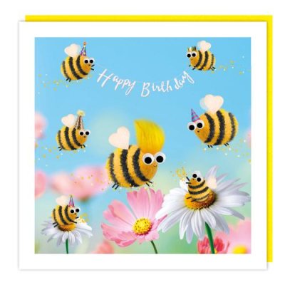 Happy Birthday Bees Card