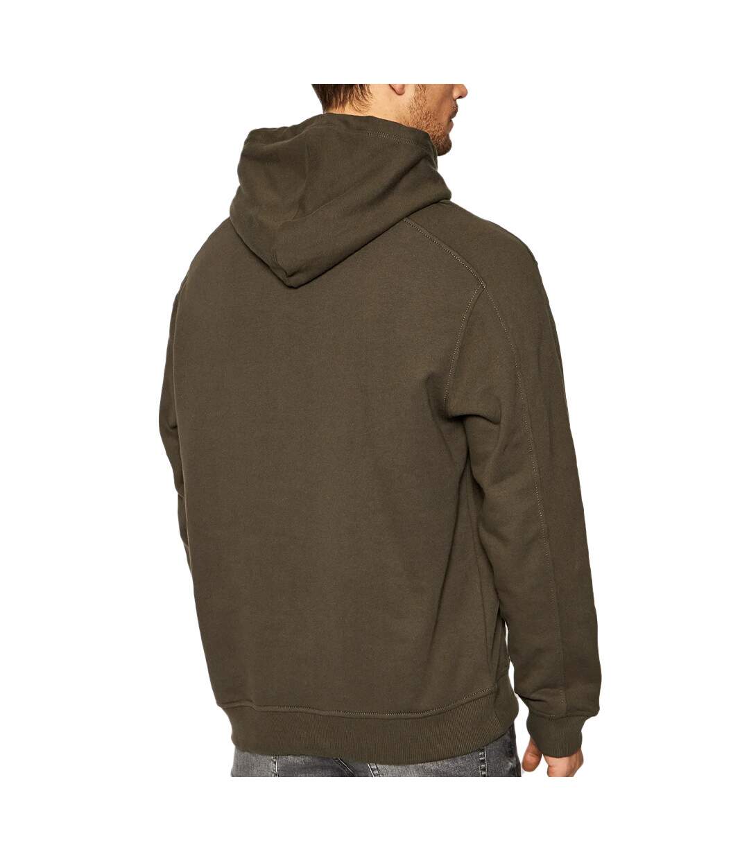 Sweat à capuche Marron Homme Calvin Klein Micro