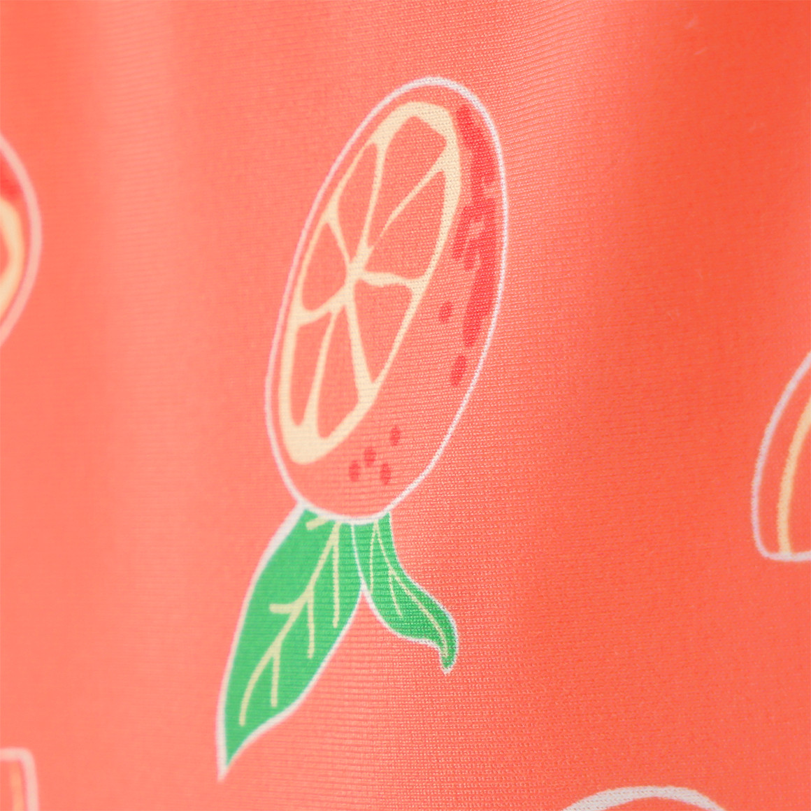 Famy Mädchen Badeanzug mit Allover-Print hellorange
