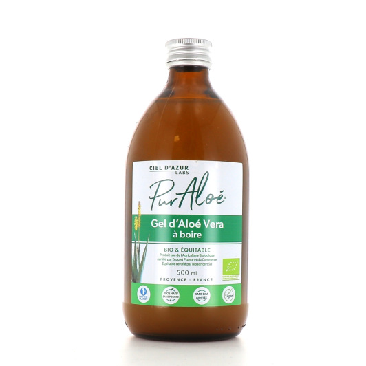 Gel aloe vera à boire Pur Aloe - Confort digestif, brûlures d'estomac