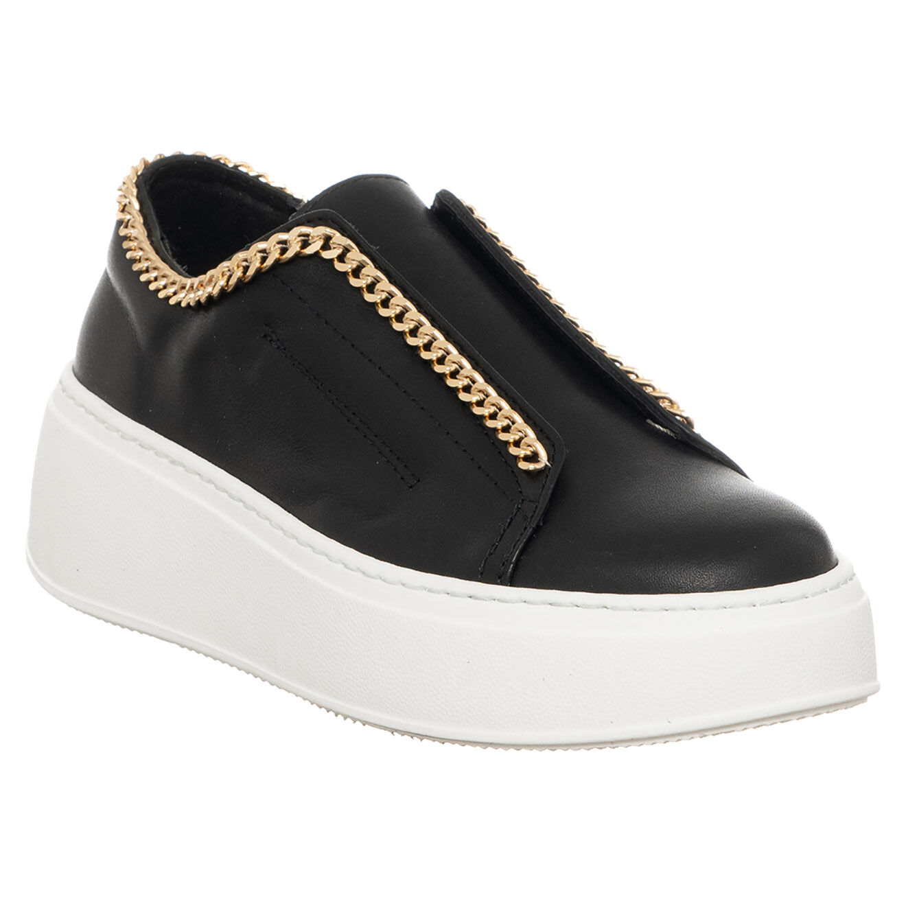 Loretta Pettinari Sneakers en Cuir Marion noires