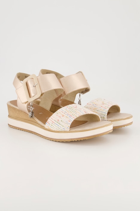 Leder-Sandalen, Remonte x Elle, Schnalle, Weite F 1/2