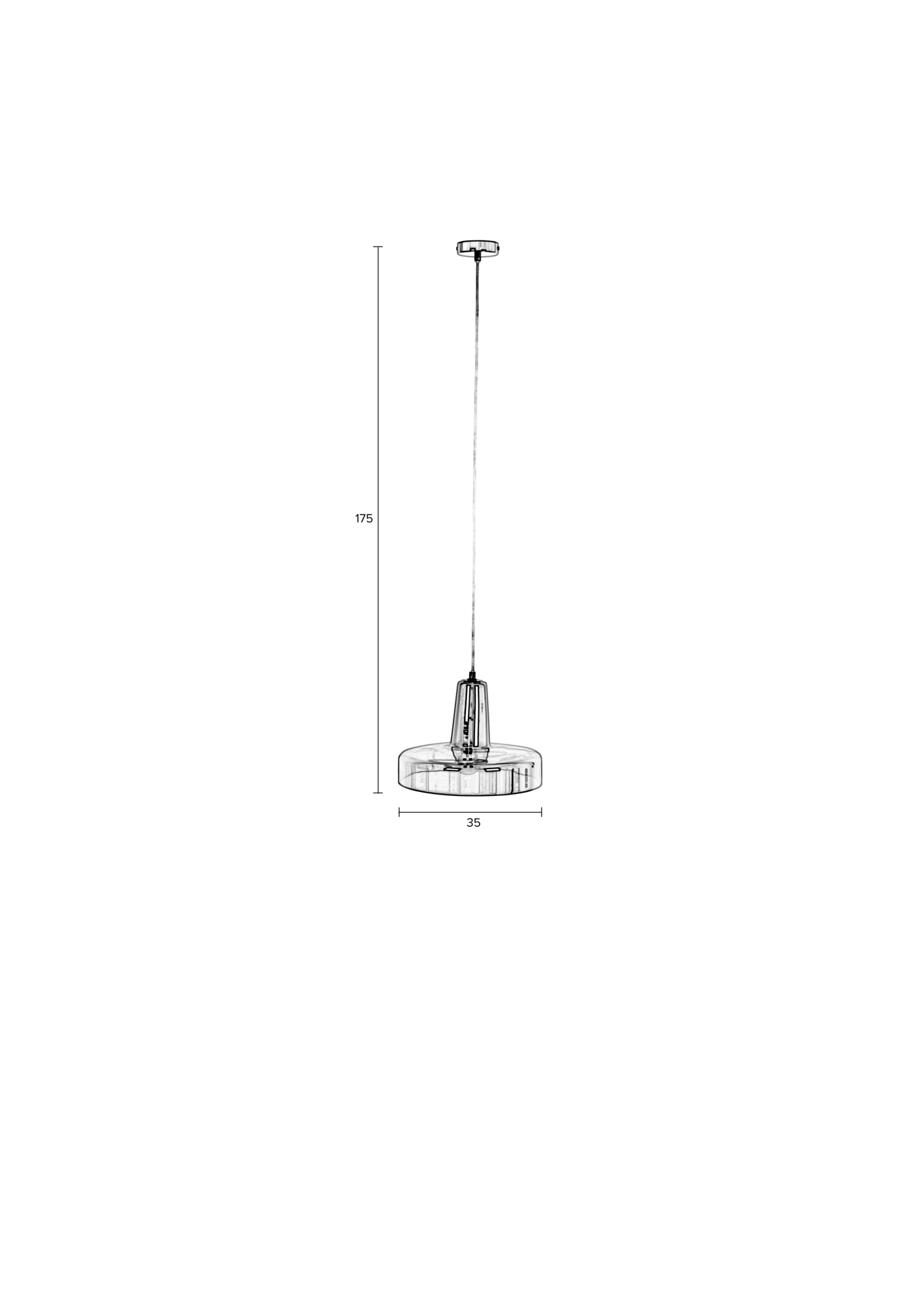 Rein Living hanglamp Anshin Medium Smoke