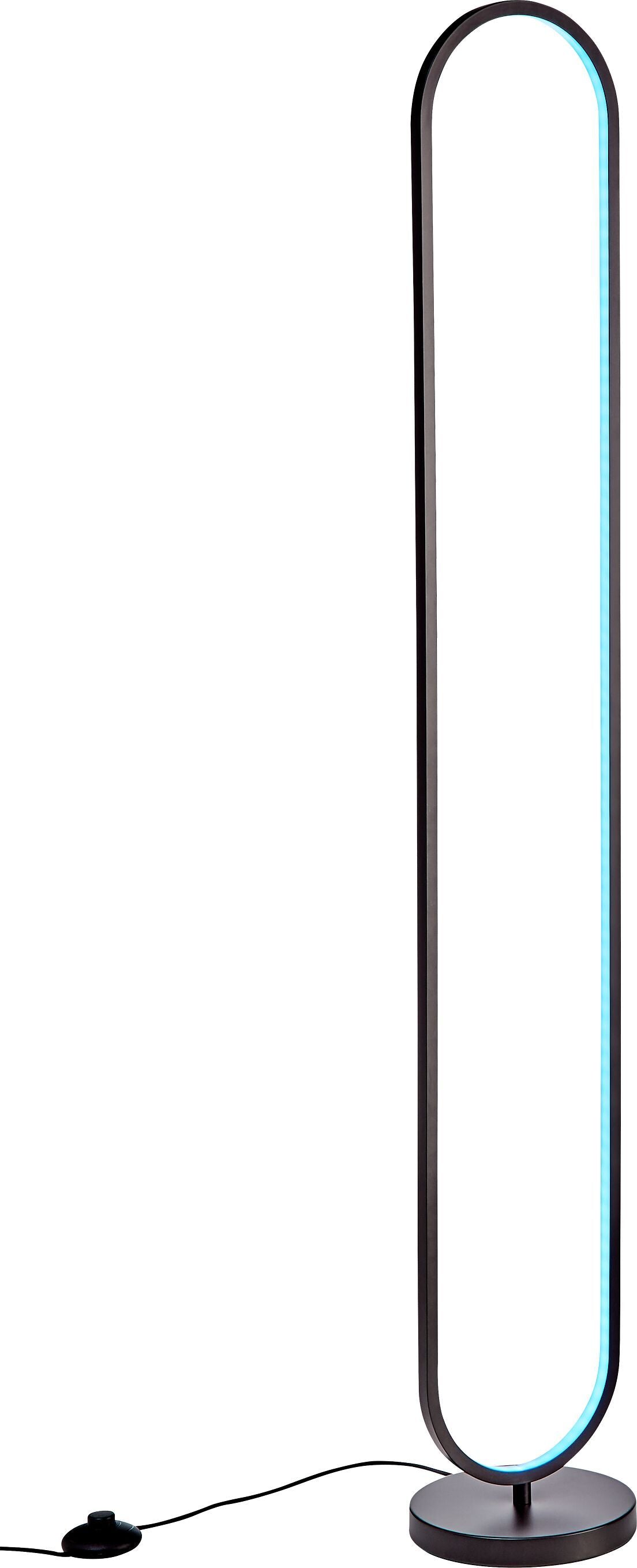 ROVA Stehleuchte - Schwarz / B: 20.0 cm x H: 130.0 cm