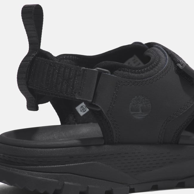 Sandalo a Doppia Fascia Lincoln Peak da Donna in                colore nero