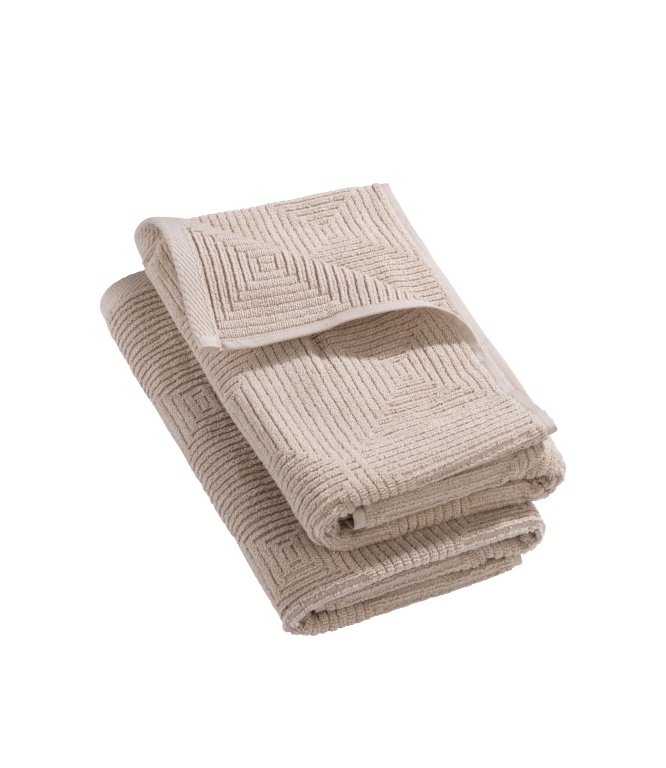 FDB Møbler R33 handdoek 50x90 set van 2 grijs