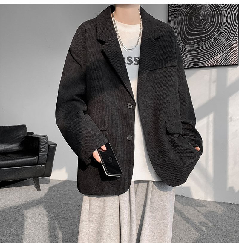 FOEV - Effen enkelrijs blazer