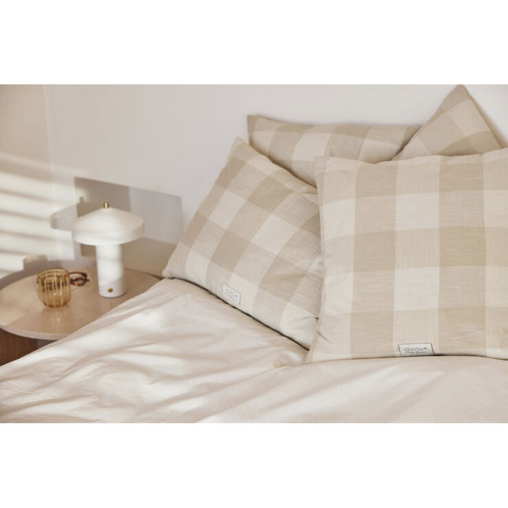 OYOY Living Design Chess Cushion Cover Long Clay