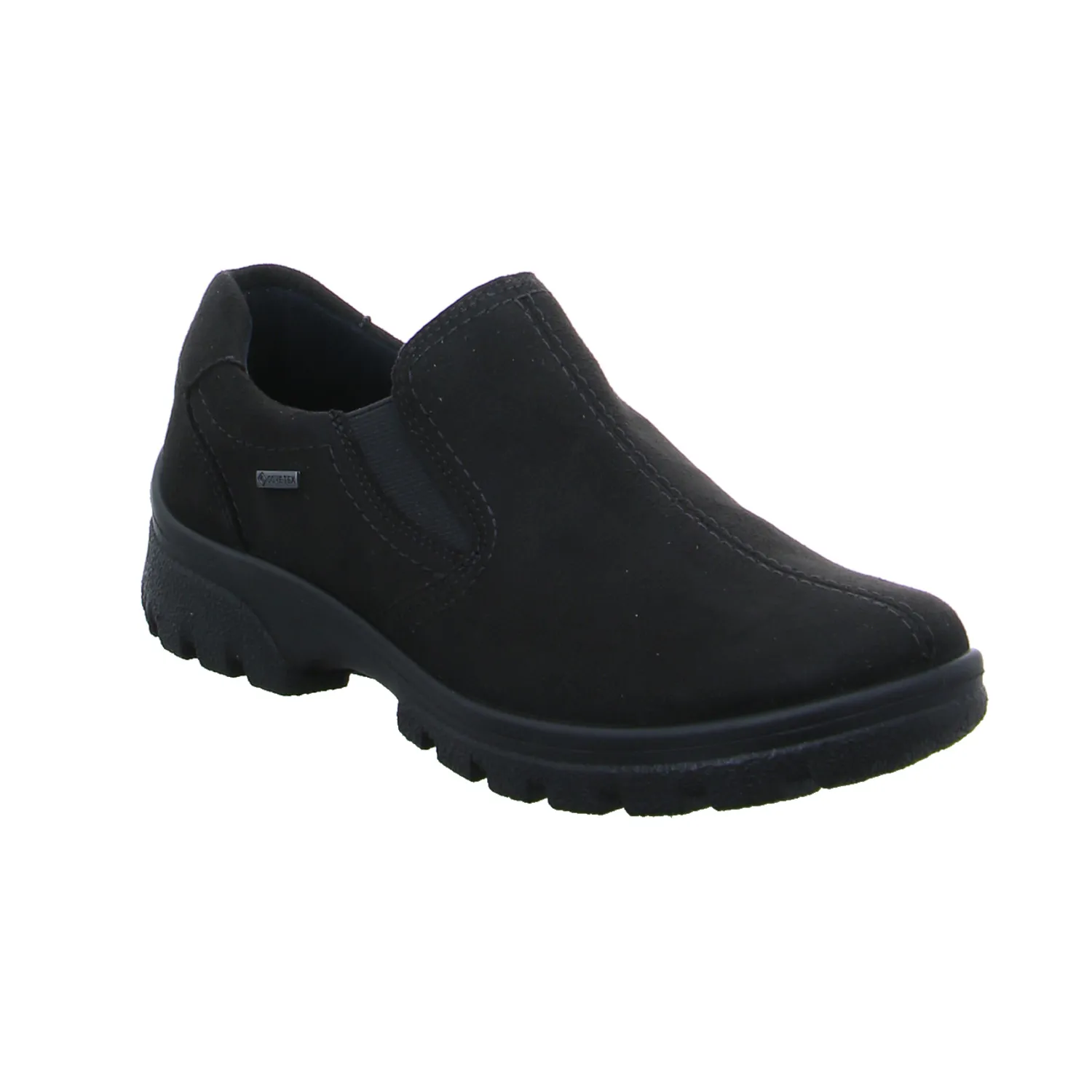 ARA Comfort-Slipper Schwarz Lederimitat  Wechselfussbett und Gore-Tex