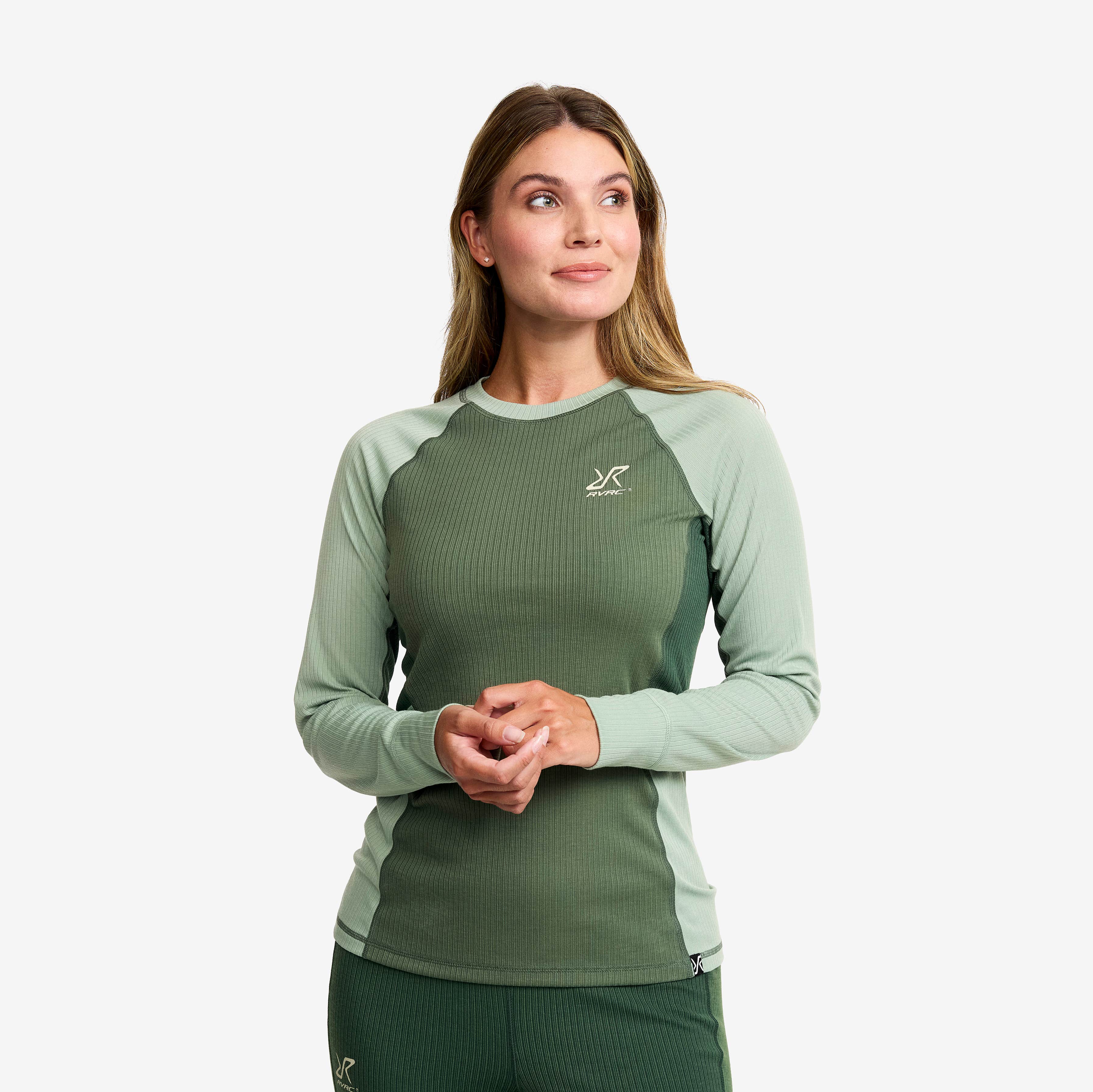 Movement Ls Top Dame Iceberg Green/Dusty Green
