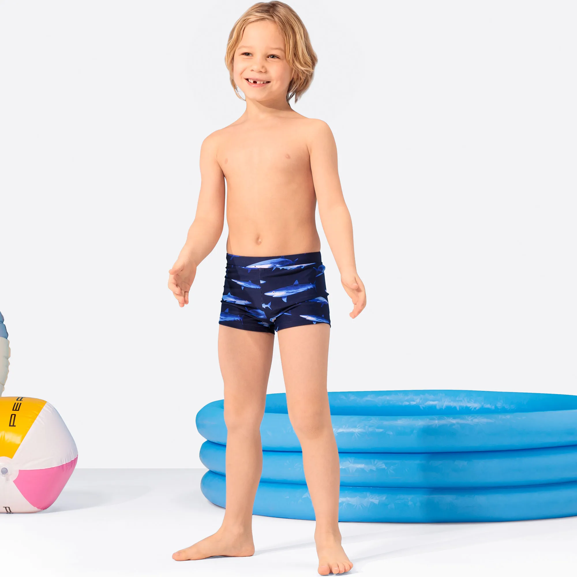 Jungen-Badehose mit Hai-Muster
