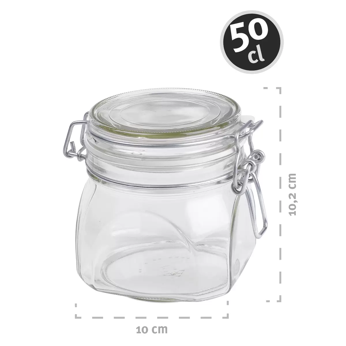 Einmachglas 6er Set GOTHIKA transparent,silber