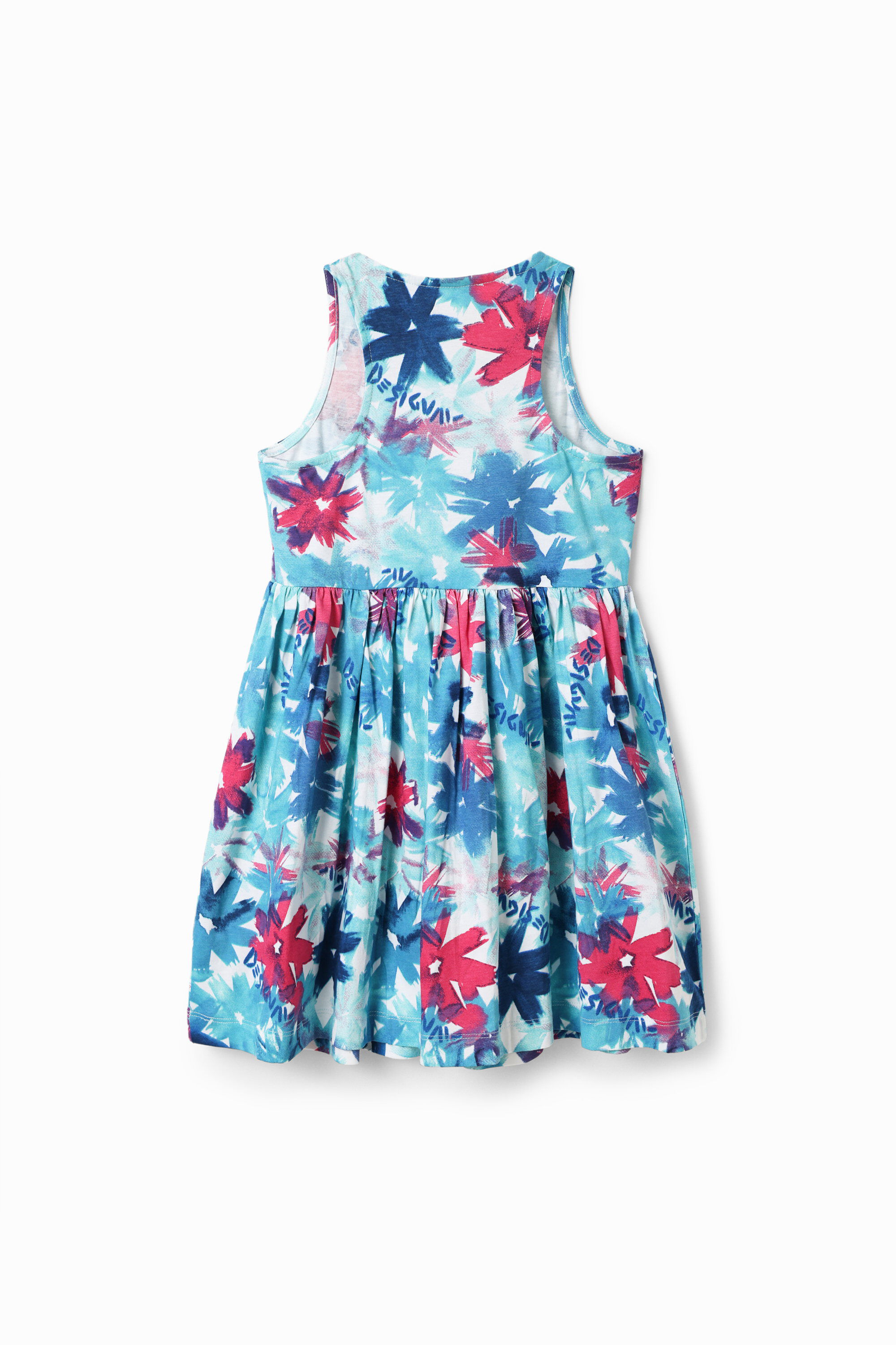 Robe courte fleurs aquarelle