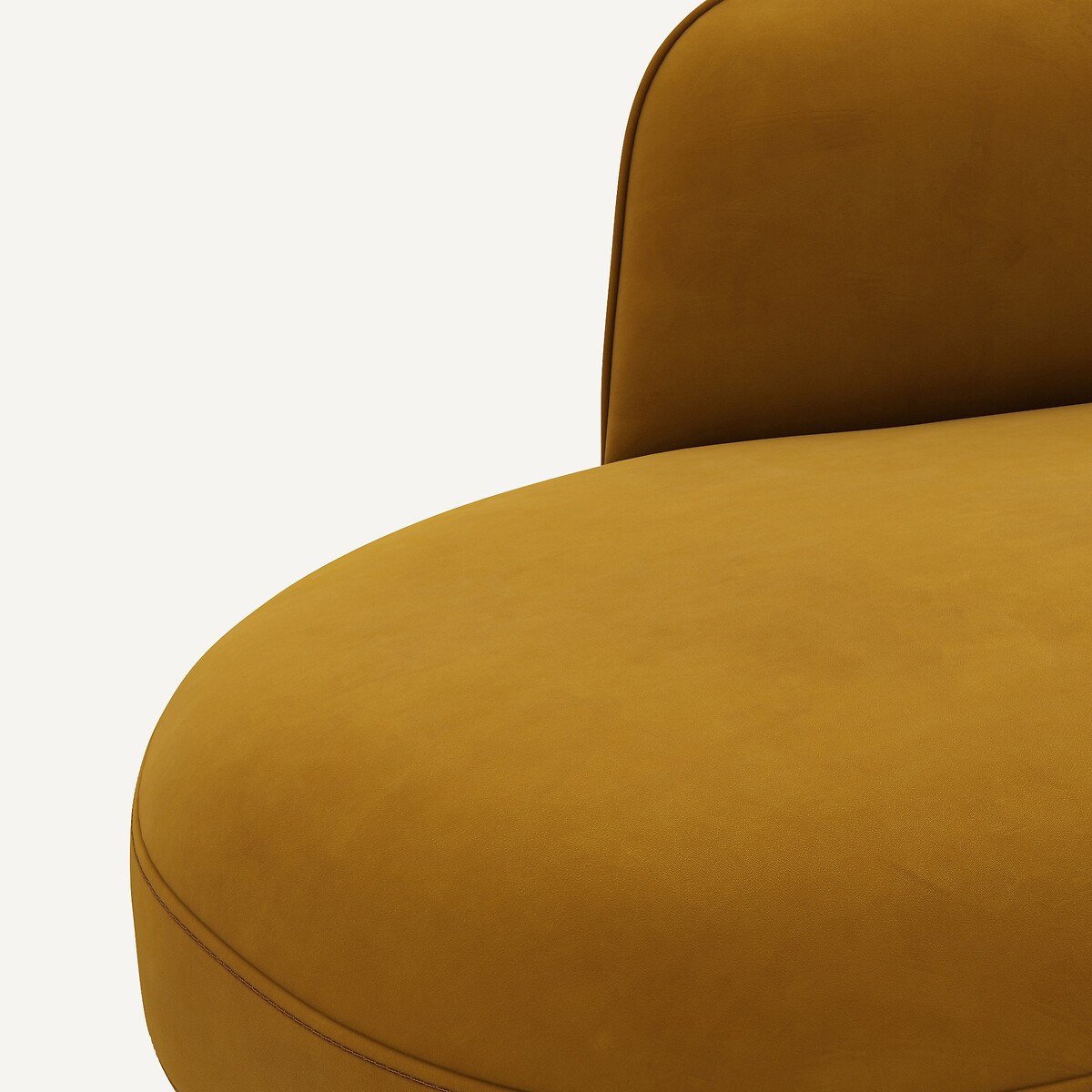 AM.PM<br>Sofá de canto em veludo, design Rosebury E.Gallina