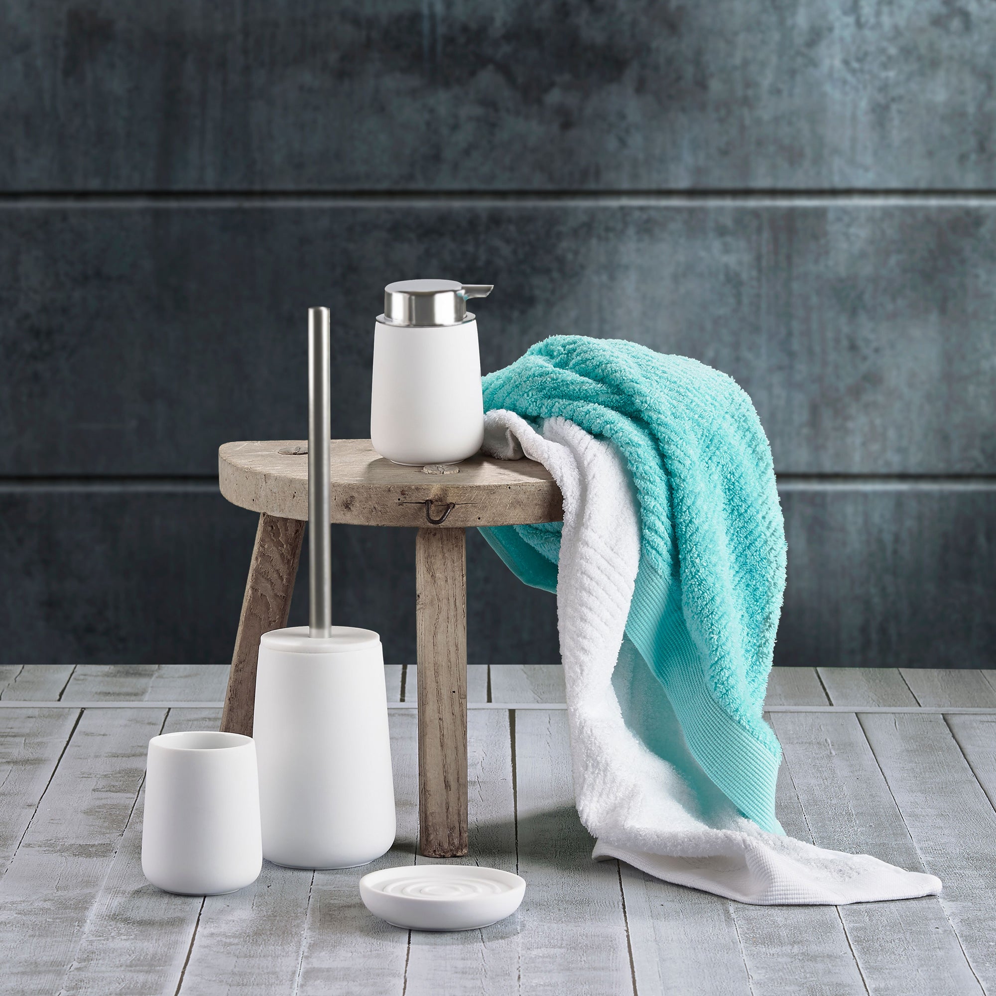 Zone Denmark Nova Toiletborstel met Houder - Wit