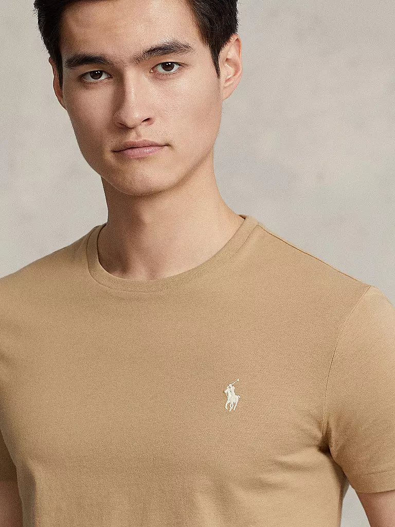 POLO RALPH LAUREN T Shirt Custom Slim Fit beige